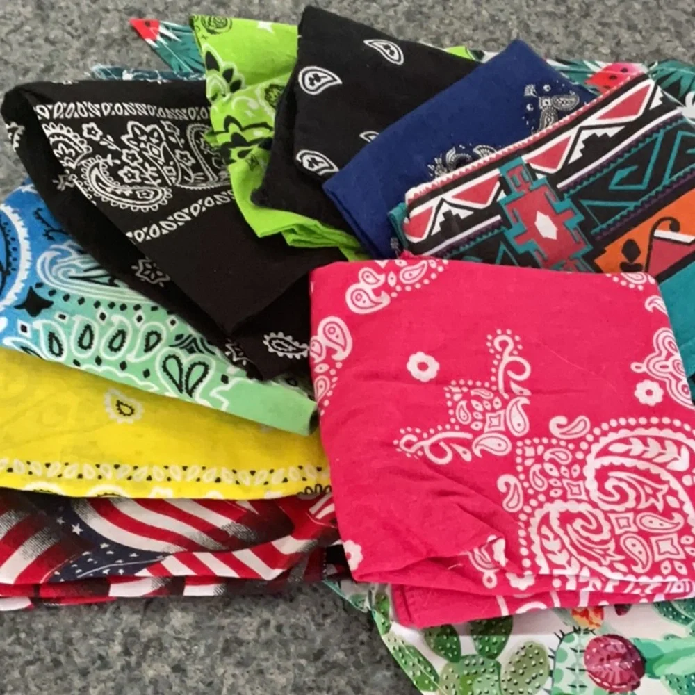 18 bandannas for you or your pup.